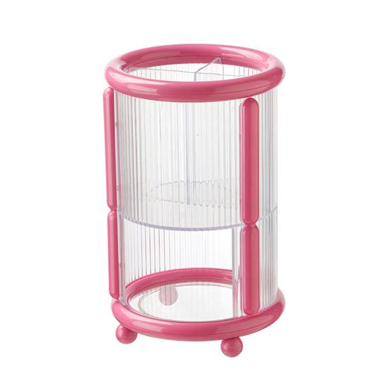 Makeup Brush Holder Desktop Lipstick Eyebrow Pencil Organizer 2-Tier Cosmetic Brush Cup for Dressing Table Organization