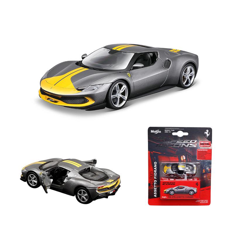 In Stock1:64 Ferrari Sp3 458 599 Enzo F12 Model Small Collection Car Alloy Model Toy Gift Scene Decoration Classic And Exquisite