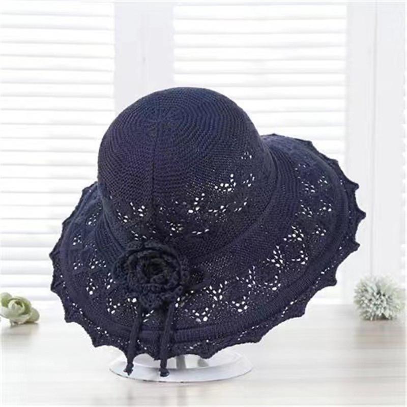 Summer Sun Hat For Women With Wide Brim And Adjustable Ribbon For Beach And Outdoor Activities