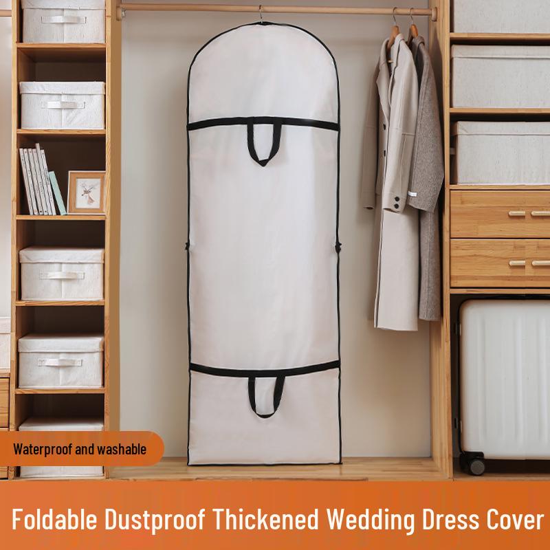 Потовщений Водонепроникний Пилозахисний Підвісний Мішок для Зберігання Костюмів, Пальт та Весільних Суконь