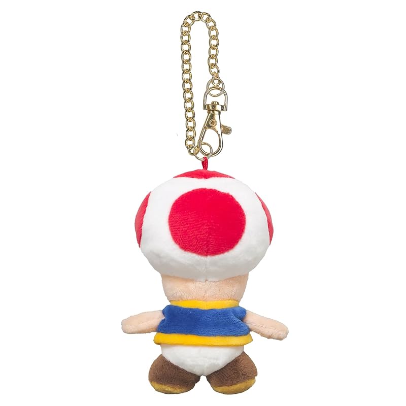 Sanei Boeki Super Mario All Star Collection Toad Mascot, W7.5 x D7.5 x H12cm, MM10