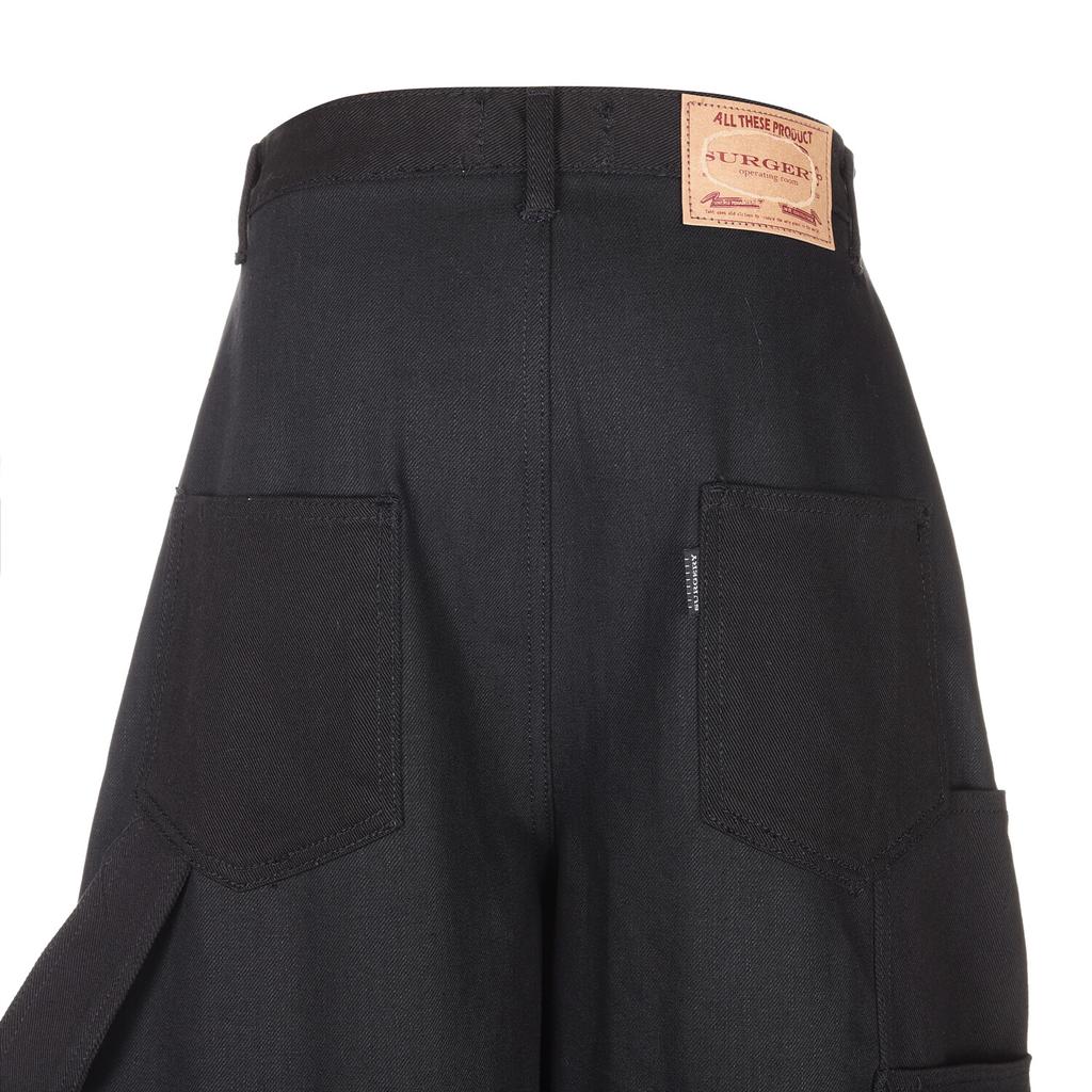 Surgery Rebuild Double Knee Jeans Black