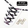 NEW Colourful Elastic Laces Sneakers Lock No Tie Shoelaces Kids Adult 8mm Wide Flat Shoelace Without Ties Shoes Accessories