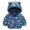 Autumn and Winter Boys and Girls Hooded Down Jackets Warm Lightweight Cotton Coat Jacket fashion cute cartoon print cotton-padded clothes