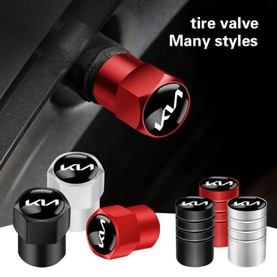 3D Metal Car Wheel Tire Valve Caps Stem Cover Accessories For K5 K2 K3 Ceed Sportage Rio 3 Proceed Sedona Forte Cerato Venga