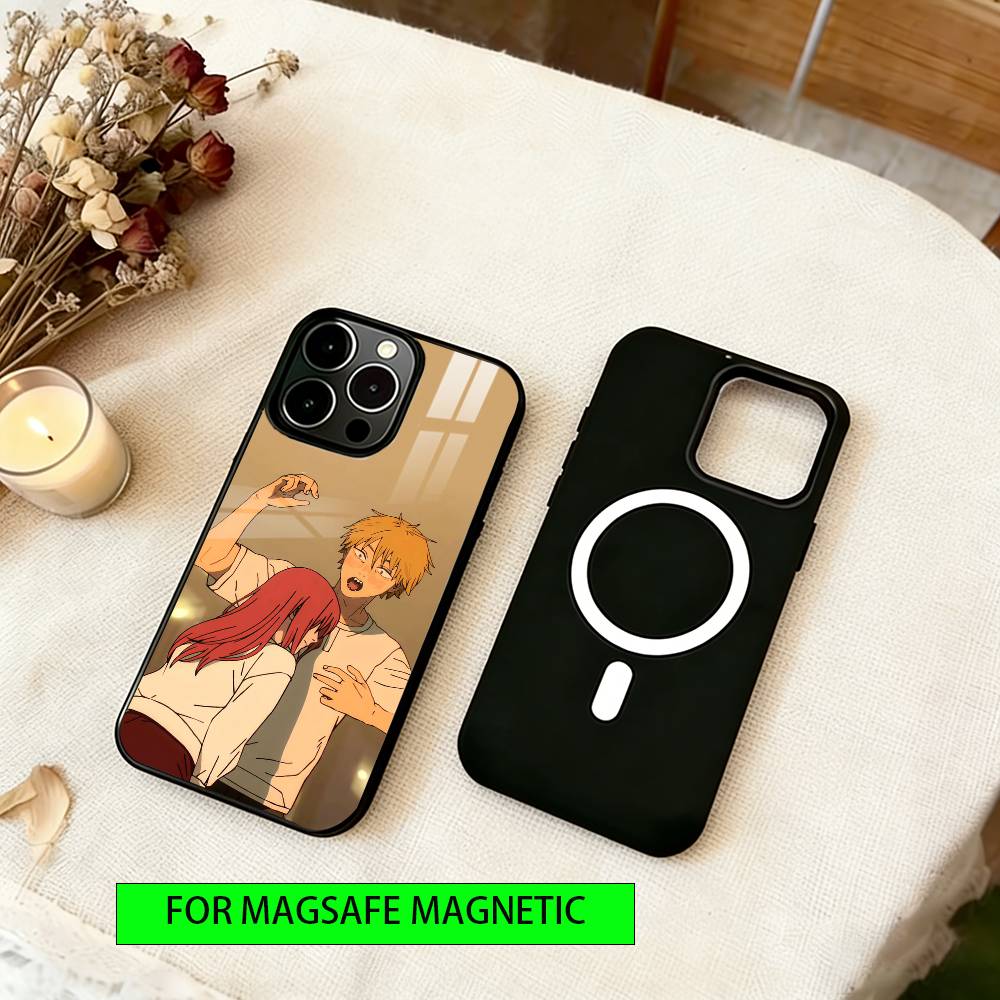 

Denji Chainsaw Man Phone Case Magnetic with Magsafe Wireless Charging For iPhone17,16,15,14,13,12,11 Plus,Pro iPhone12ProMax
