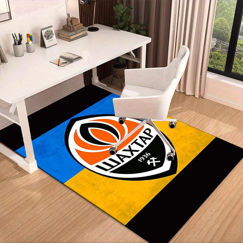 Shakhtar Donetsk Crest Design Area Rug Office rug, Chair Rug, Decor Carpet Livingroom bedroom Mat, Large Size Fan gifts Christmas gifts
