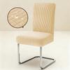 1PC Stretch Dining Chair Covers High Back Waterproof Textured Jacquard Fabric Parsons Chair Slipcover Thick Chair Protector