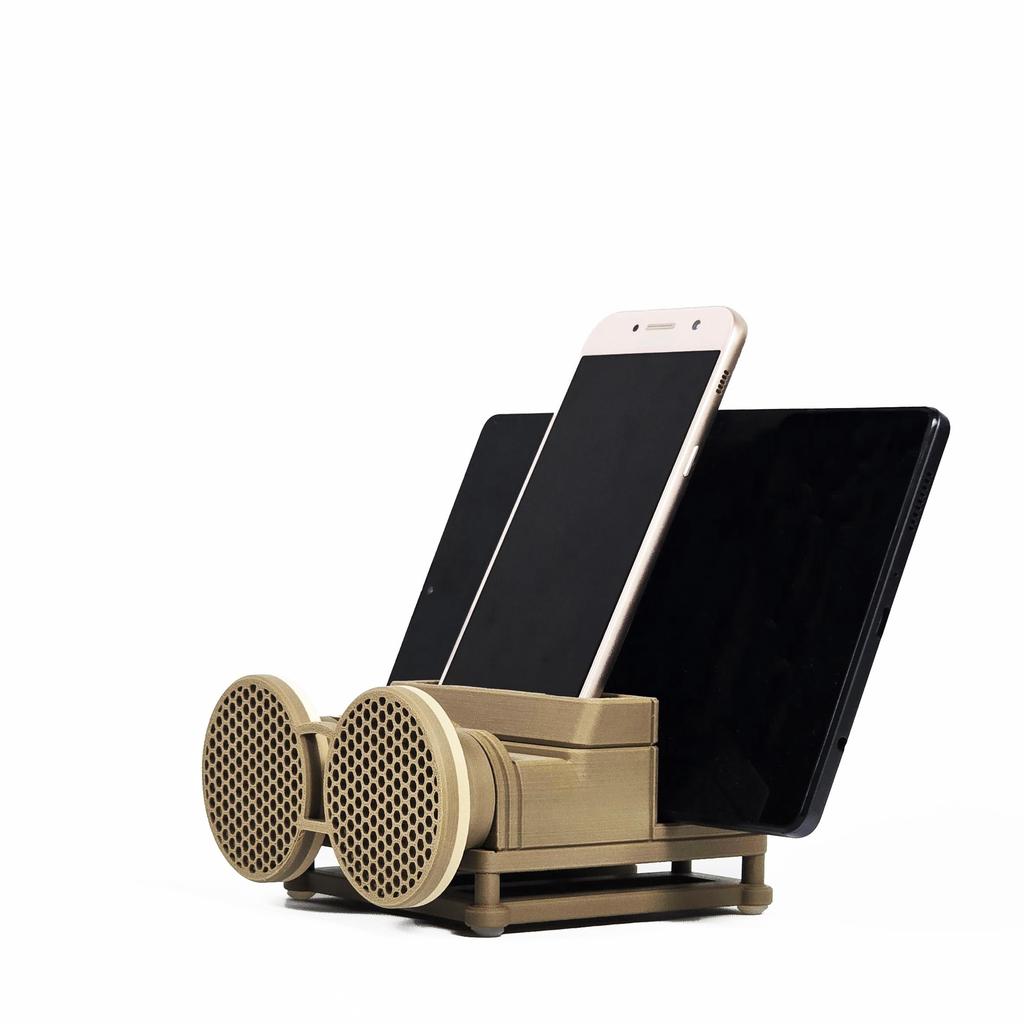 Mobile Phone Speaker Sensitive Cable Sound Video Calling Battery-Free Stand, Desktop, Portable, Speaker, Smartphone/Tablet Stand, Charging,