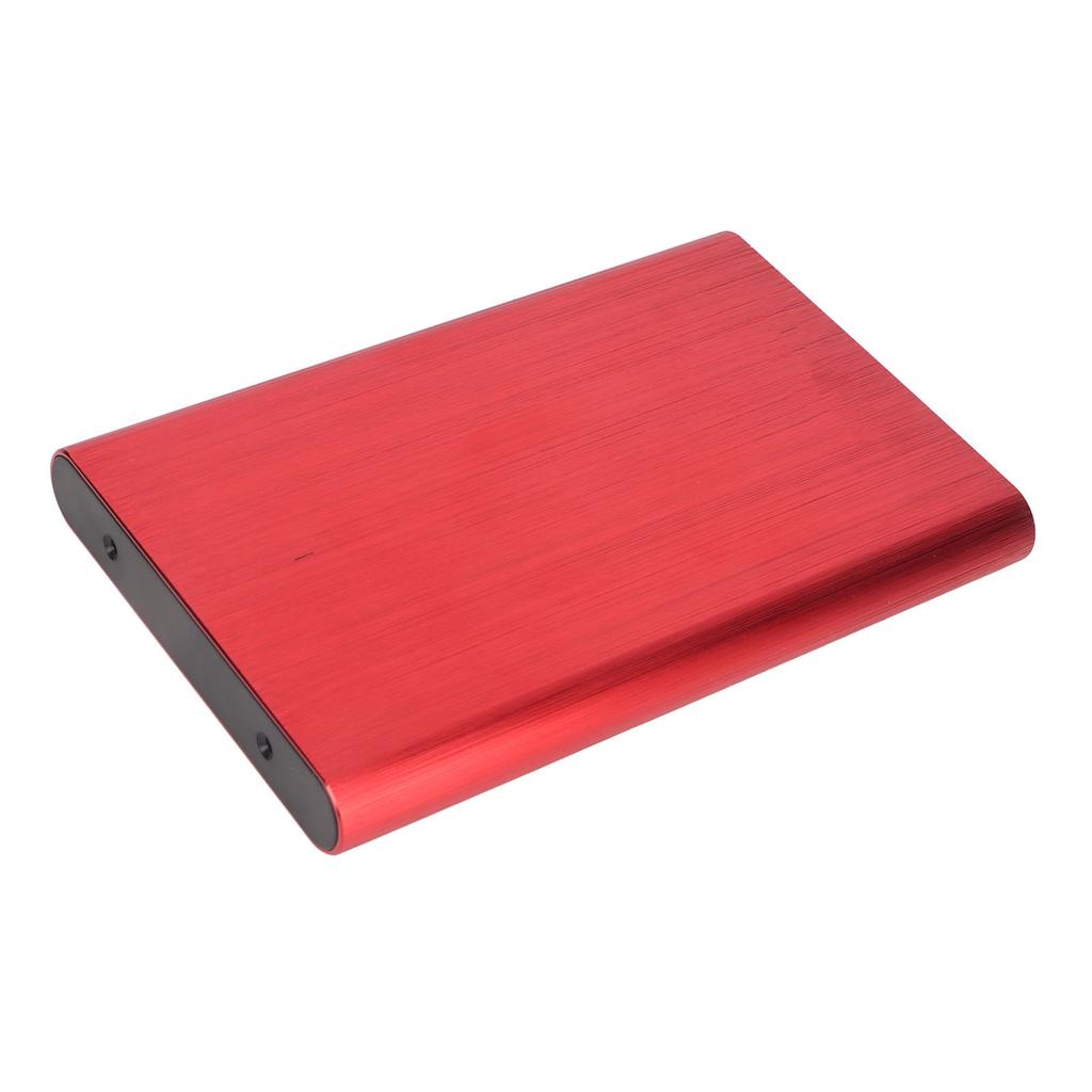 2.5 Inch SATA HDD Enclosure Type C 10Gbps High Speed Portable Hard Drive Case with LED Indicator Red  (Not Inclube Hard