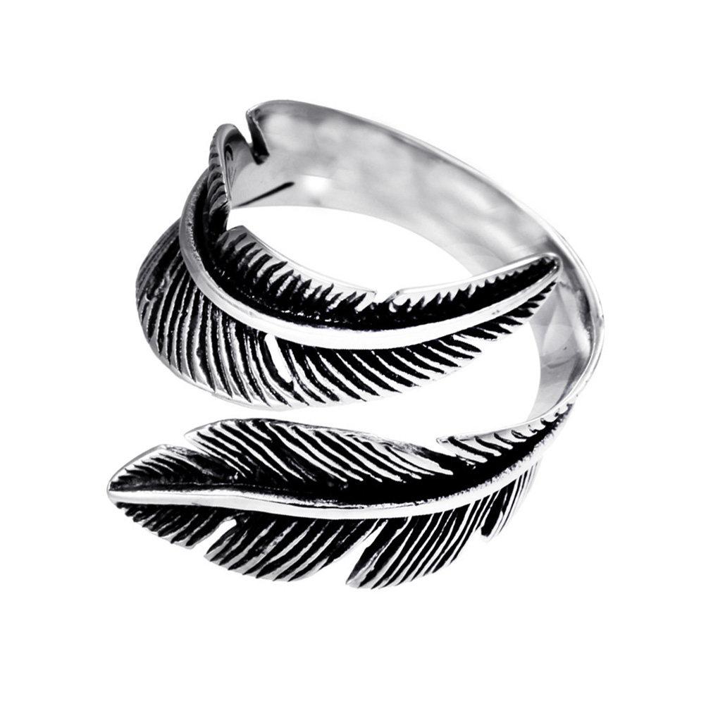 

Men Stainless Steel Vintage Ring Size 12 Steel Color Fashion Finger Ring Chic Creative Jewelry for Husband Boyfriend темно-сірий колір