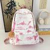 Schoolbag Japanese backpack simple large capacity national style foreign style tie-dye schoolbag fourth and sixth grade junior high school students 