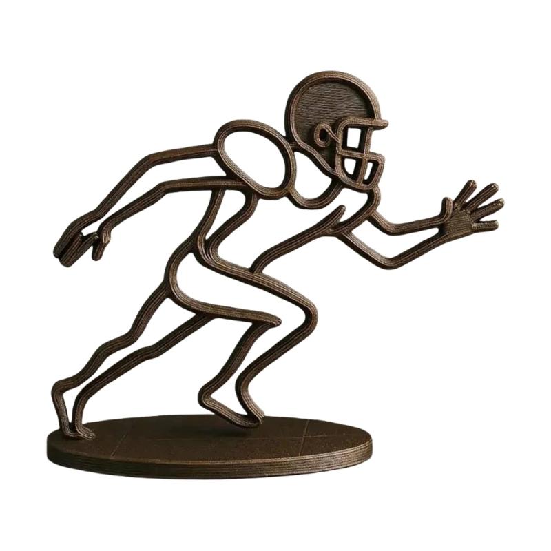 Footballer Figurines Sports Collectable Figurines Rugbys Player Sculptures Table Top Decorations Football Figures Gifts