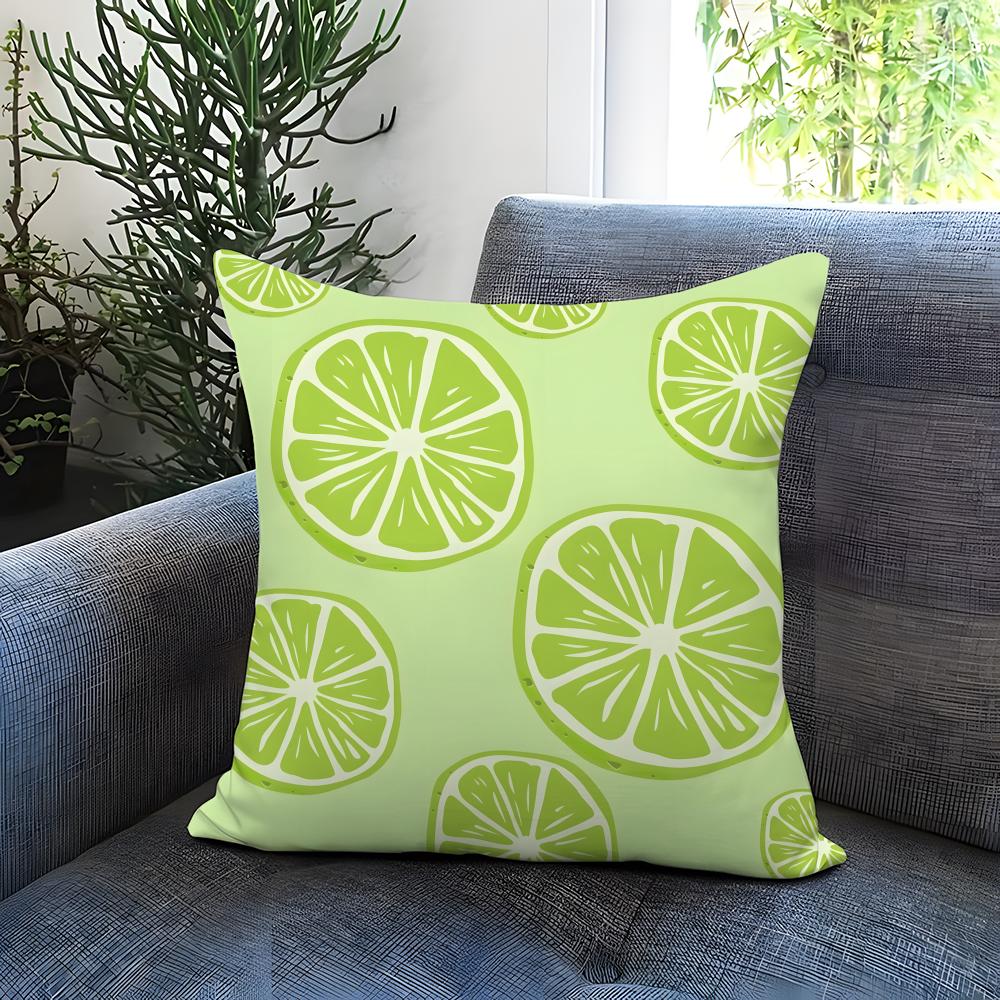 Mint Green Fresh Background Cushion Cover Comfortable Reversible Pillow Cover Ideal for Car Sofa Bedroom Beyond