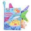 Quiet Book for Toddler Animal Cognitive Fabric Activity Busy Book Montessori Baby Book Toys Cloth Crinkle Books for Babies