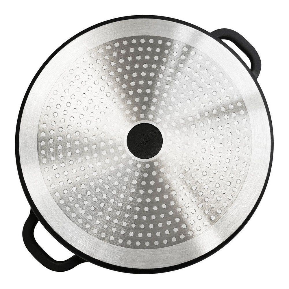 Garnek Granitowy z Pokrywką do Gotowania Duszenia Pieczenia 28 cm 7L Grande