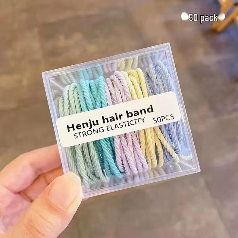 Dopamine Color Hair Ties for Kids: High Elasticity, Gentle On Hair, Canned for Convenience