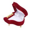 Portable Jewelry Box Piano Shaped Clamshell Earrings Necklace Rings Gift Travel Storage Case