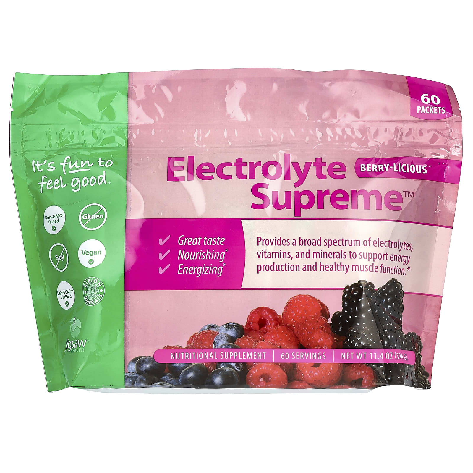 

Electrolyte Supreme™, Berry-Liscious, 60 Packets, 5.4G Each