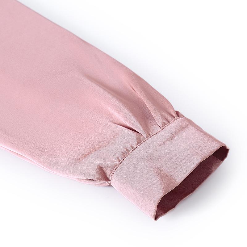 2025 Spring Women's Fashion: Casual V-Neck Chiffon Blouse in New Chinese Style