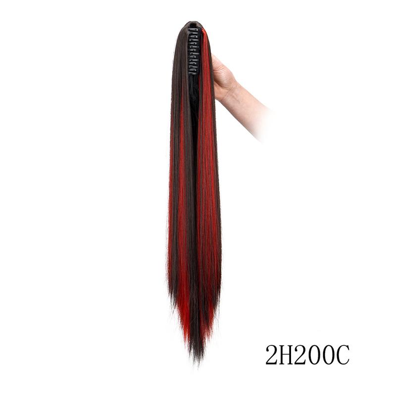 Claw Ponytail Extensions Long Straight Ponytails for Women Hairpieces Synthetic Hair Pony Tails Clip in Hairpiece