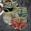 Underwear for Women Made of Pure Cotton Antibacterial High Waisted Sexy Hip Lifting Lace Mid Waist Thin Breathable Oversized Waistband for Girls