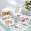 30pcs Square Paper Storage Gift Boxes with Clear Visible Window Gift Packaging Case for Soap Packaging White 8x8x3.5cm