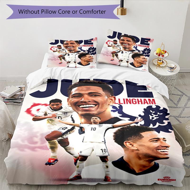 3pcs Bellingham5 Design Cover Set - HD Printed Bedding with 1 Cover and 2 Pillowcases - Perfect for Home and Dorm Decor