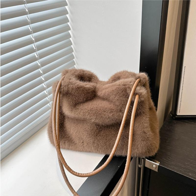 

Милая сумка-тоут для женщин, пушистые сумки, женственная сумка через плечо, пушистые сумки