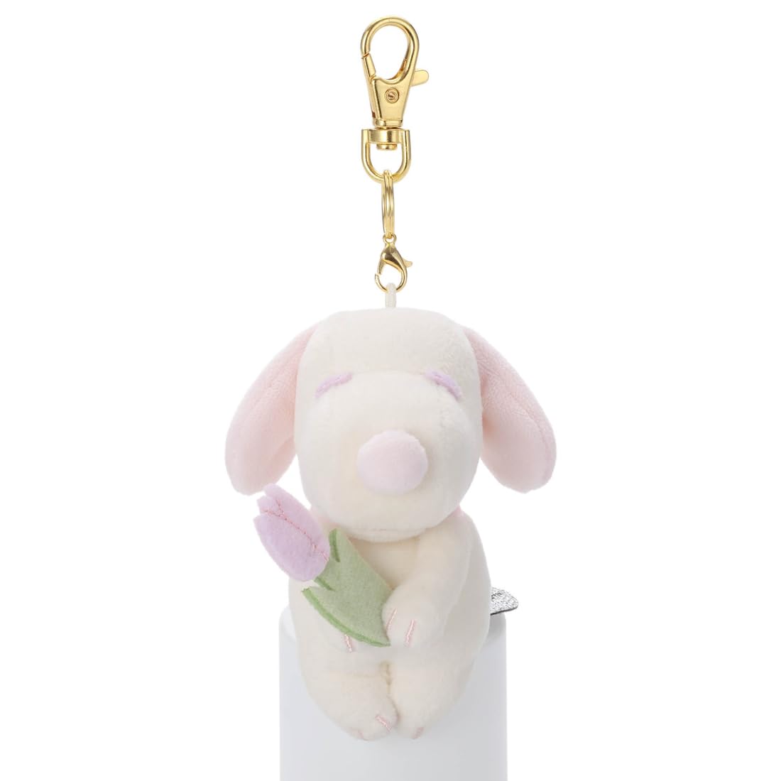 Takara Tomy Arts Peanuts Chokkori Thank You Mascot Snoopy Tulip 10cm Height