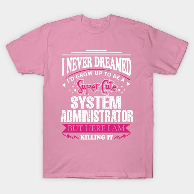T Shirt Women System Administrator Harajuku Print Kawaii Tshirt Summer Short Sleeve Female T-Shirt Top Tee