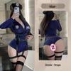 Fan Lei Seductive Police Biker Cosplay Lingerie Uniform for Women