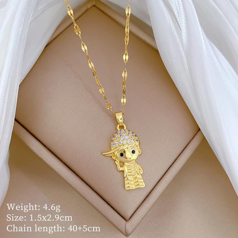 Planet Starry Sky Full Of Diamonds, Slightly Inlaid Design Temperament Shining Necklace Female, Simple Pendant