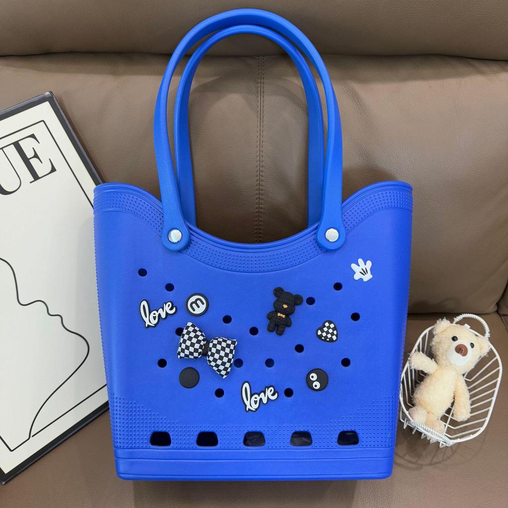 Bolso Tote de Playa Impermeable EVA - Bolso de Hombro de Gran Capacidad para Viajes y Almacenamiento