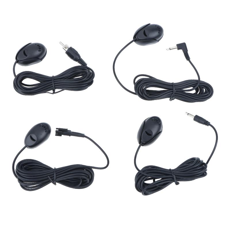 External Wired Car Microphone Cable Paste Mount High Sensitivity Pickup Mic for Car Stereo System