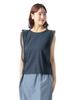 Beams Heart Tee Lace Sleeveless Pullover Navy One Size S/S Women's