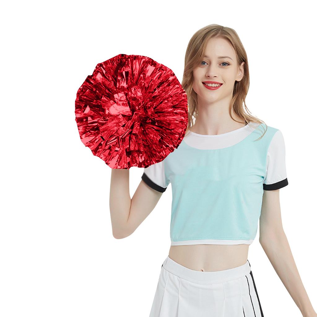 6 Inch Solid Pom Mutipulcolor For Cheerleader Team Performance