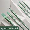4/6 Pcs Pointed Round Flat Head Hand Drawn Watercolor Nylon Painting Material Watercolor Brush