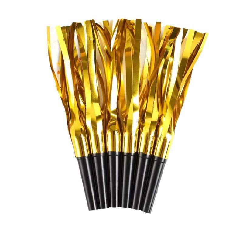 

6 Pieces Fringe Party Fringe Blowers, Blowers, Adult Birthday Graduation Sports Event Party Campaign Supplies