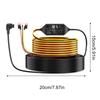Dash Cam Cable 3-Lead Dash Cam Cord With Display Voltage Monitor Type C Hard Wire For Vehicle Safety Systems Electronics