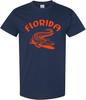 Florida Sports Fan Shirt Vintage Reptile Graphic Tee Southern Game Day Top for College Pride and Tailgating