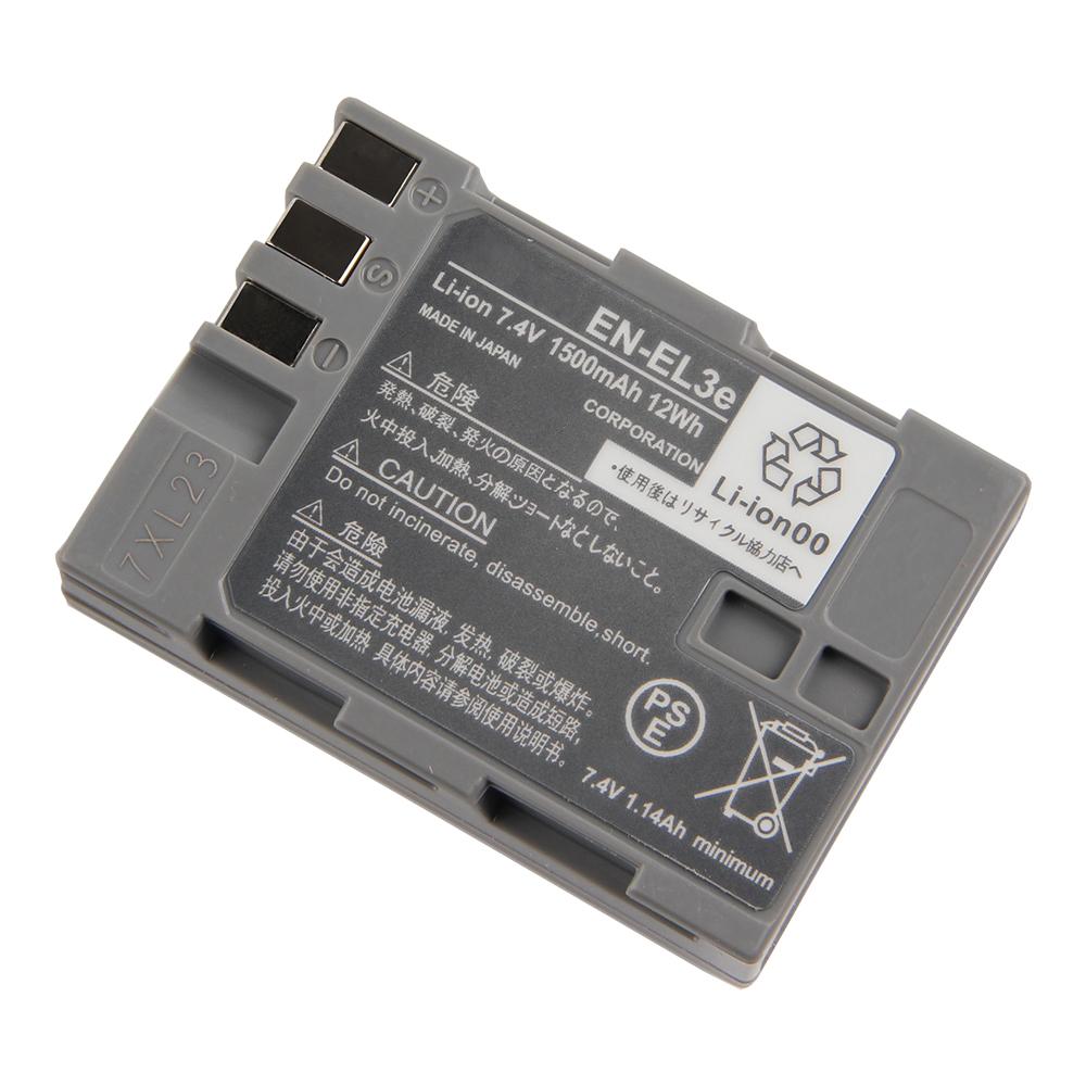 Rechargeable Lithium Battery For Nikon D50 D70 D70s D80 D90 D100 D200 D300S D300 D700 EN-EL3E Camera Battery 1500mAh 7.4V