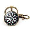 Vintage Unisex Dart Board Pendant Keychain Key Ring Holder Hanging Bag Ornament