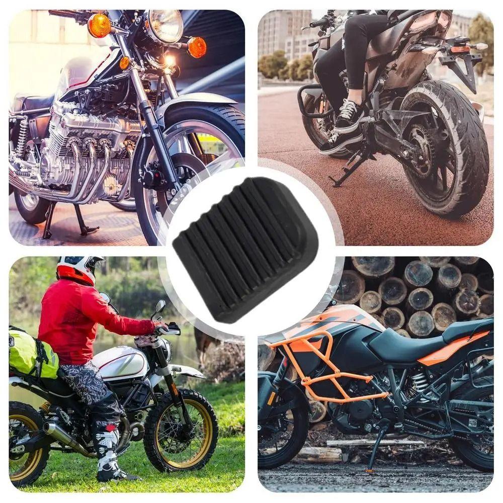 2Pcs Motorbike Motorcycle Accessory Motorcycle Stand Pad Bracket Pad Foot Pad Base
