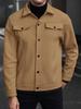 Autumn & Winter Lapel Woolen Men's Coat - Casual Sport Business Jacket