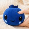 Plush Stuffed Blueberry Toy Soft Squeeze Cute Round Shape Comfortable Feel Suitable for Kids and Adults
