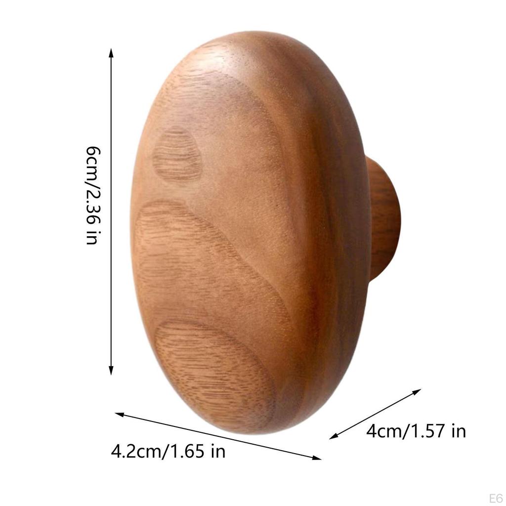 Contemporary Wooden Wall Hook for Jackets And Purses