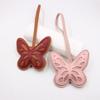 Butterfly Keychain Charm Cute Pu Leather Bag Accessories For Butterfly Lovers Good Gift