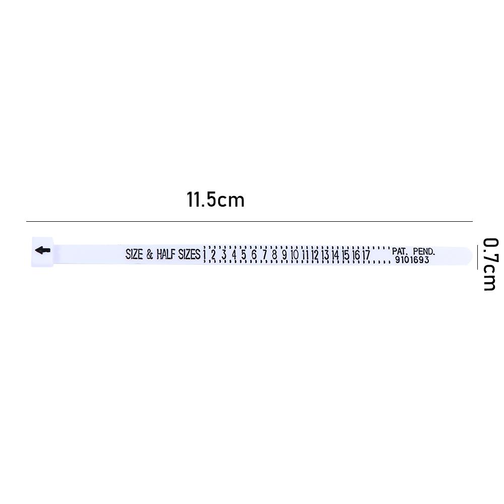 US Sizer Black Finger Measure Gauge Reusable Jewelry Ring Sizer Accessory Measure Tools