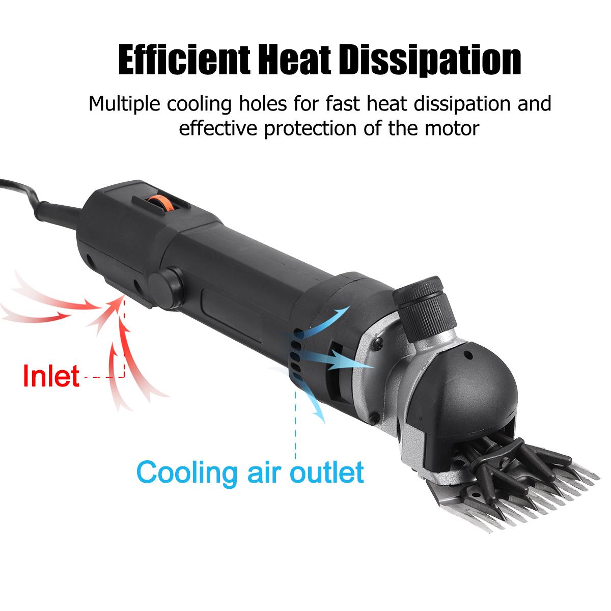 

1200 Вт 6 скоростей Стрижка шерсти Овцы Козы Домашнего животного Принадлежности для стрижки Фермерская стригальная машина Электрическая машинка для стрижки шерсти овец и домашних животных Набор для стрижки